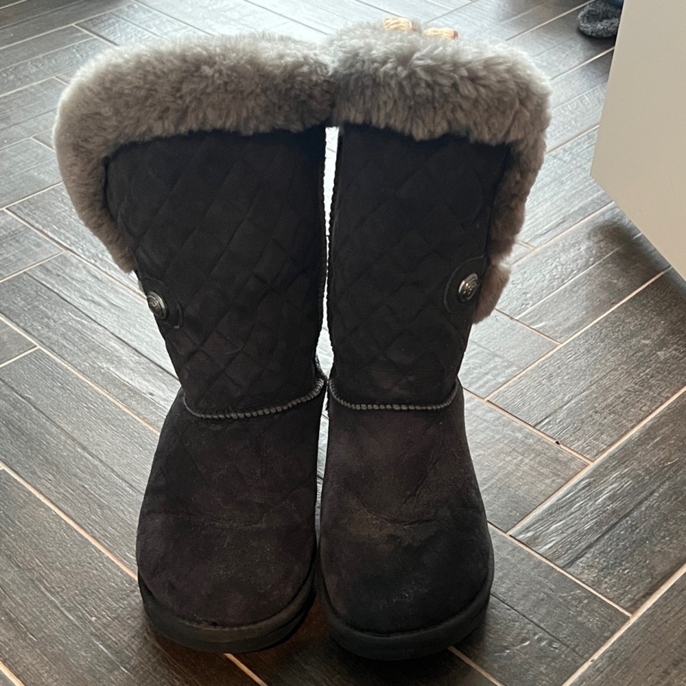 Australia Luxe Collective Grey Quilted Winter Boots